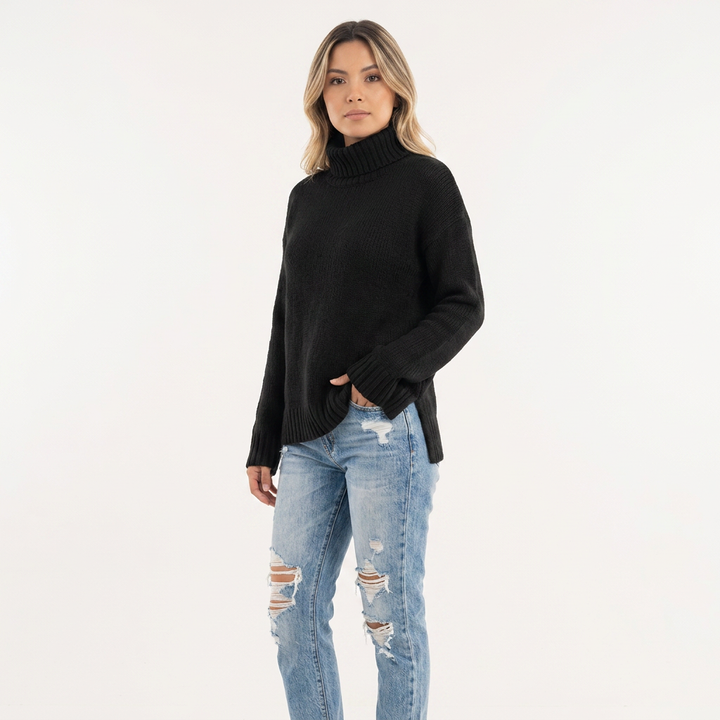 Jersey Cuello Alto Elegante