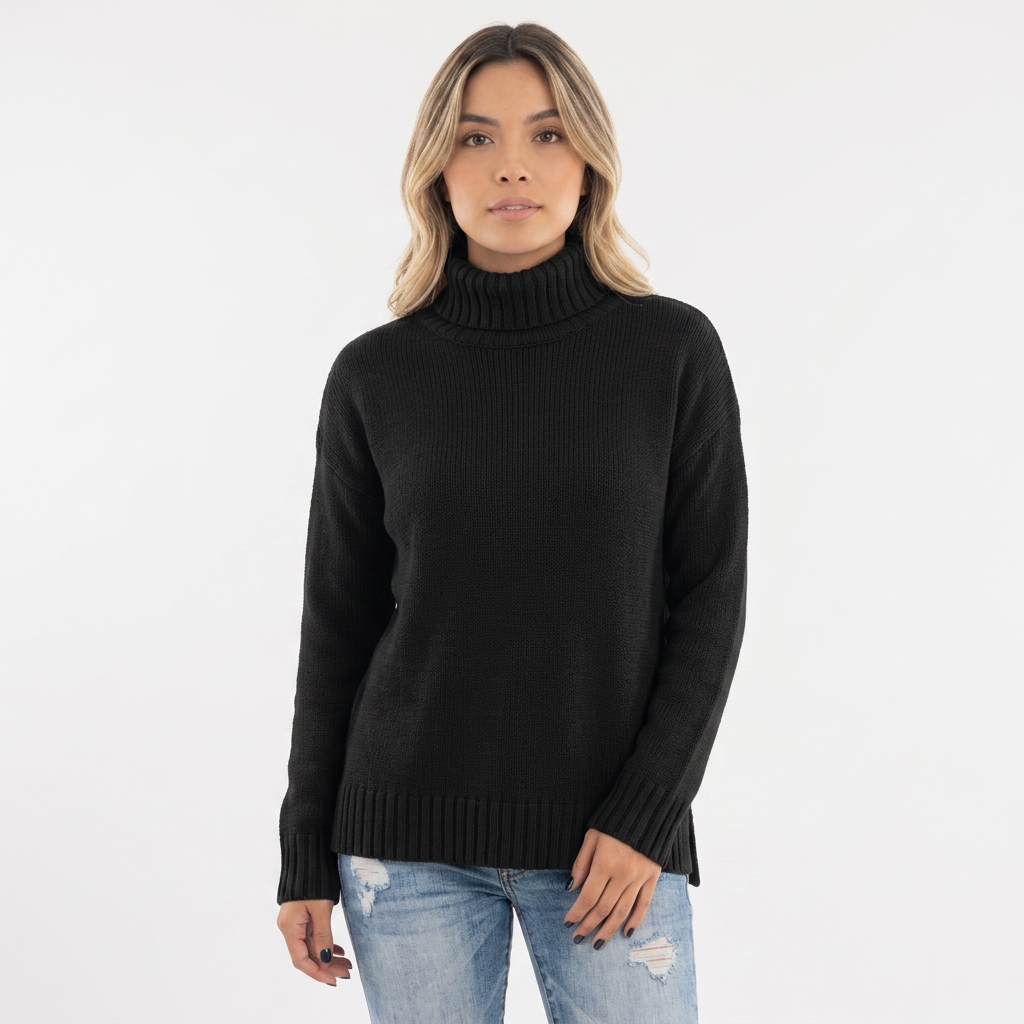 Jersey Cuello Alto Elegante