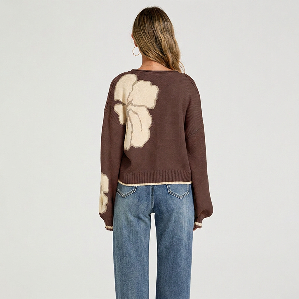 Cárdigan Punto Jacquard Bloques