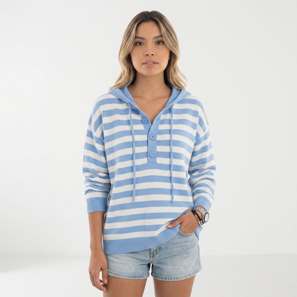 Jersey Capucha Rayas