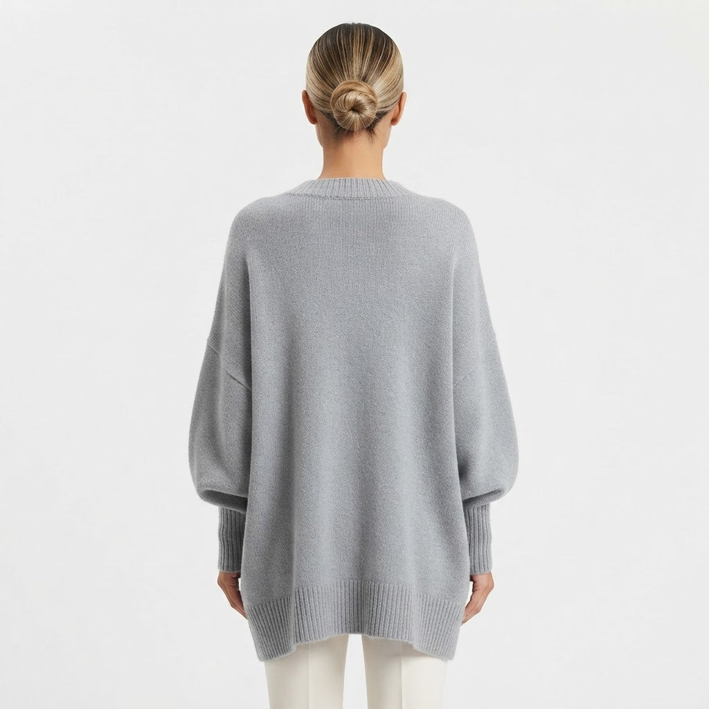 Jersey Oversize Dobladillo Asimétrico