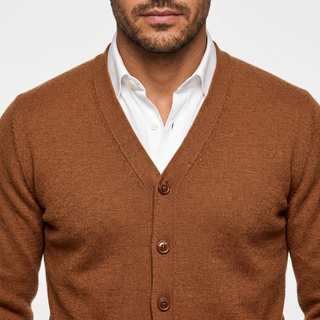 Cárdigan Casual Hombre Botones
