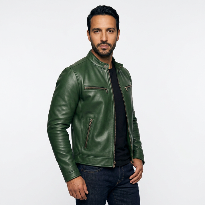 Chaqueta Piel Vintage Hombre