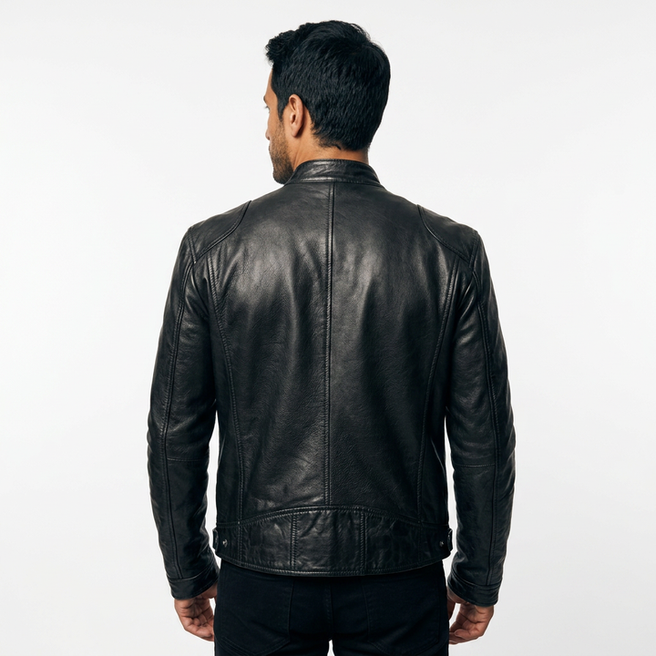 Chaqueta Piel Biker Hombre