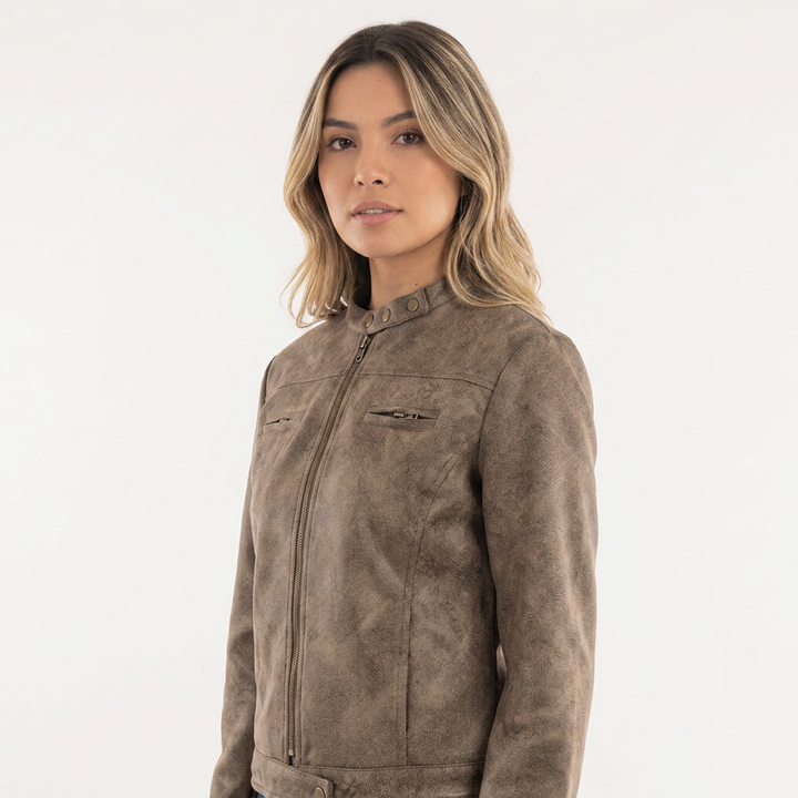 Chaqueta Biker Ante Mujer