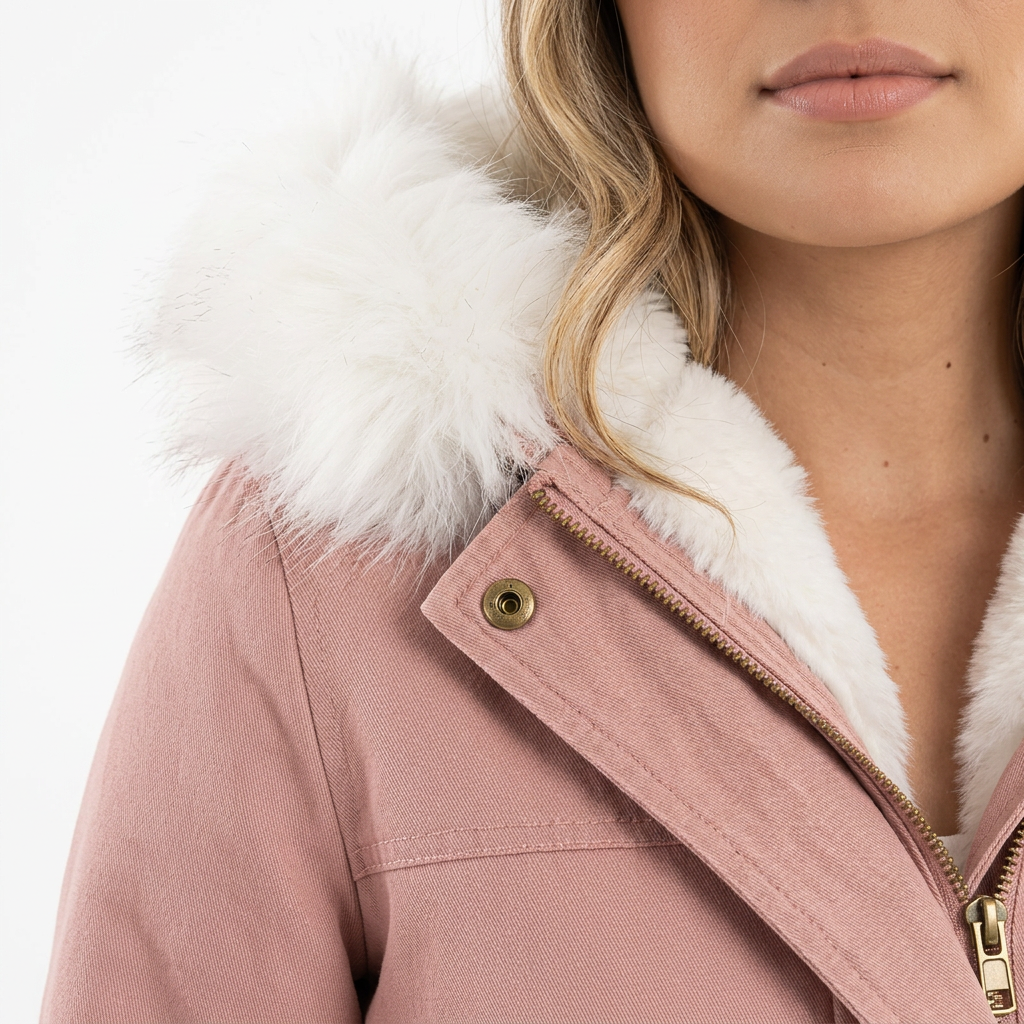 Chaqueta Invierno Capucha Botones