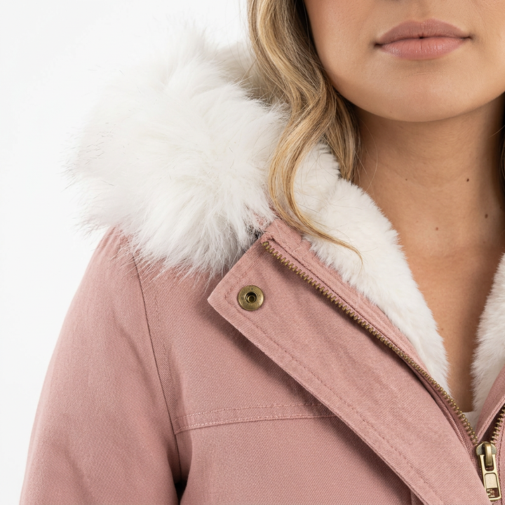 Chaqueta Invierno Capucha Botones