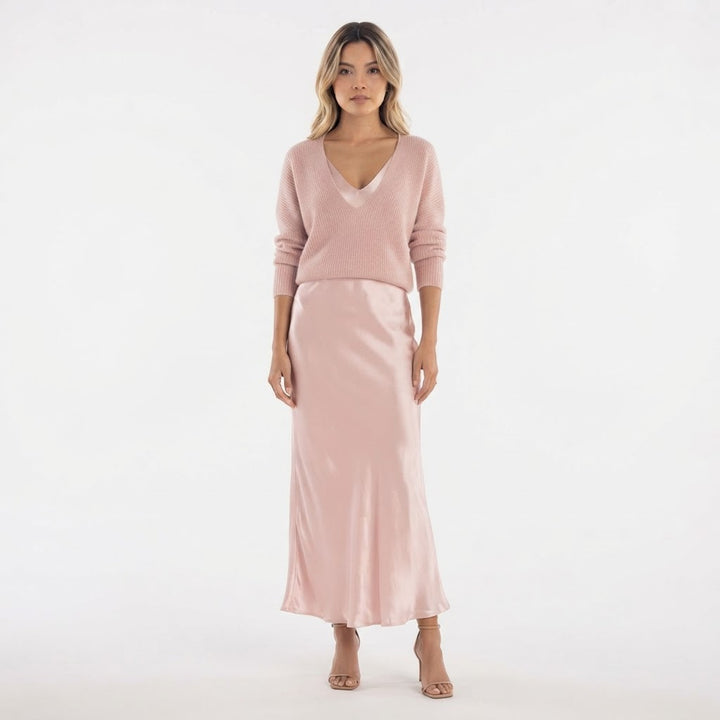 Vestido Midi con Jersey