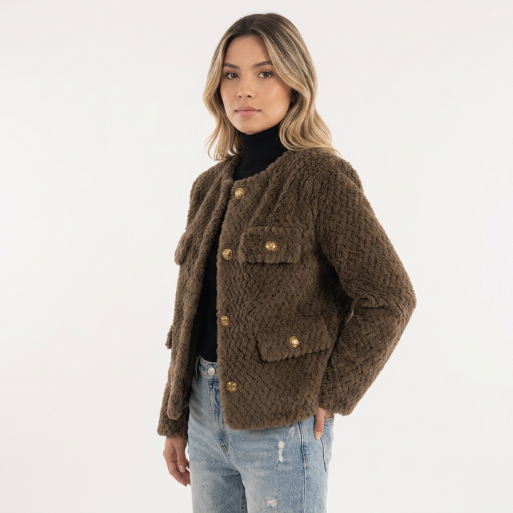 Chaqueta Shearling Borrego Sintético