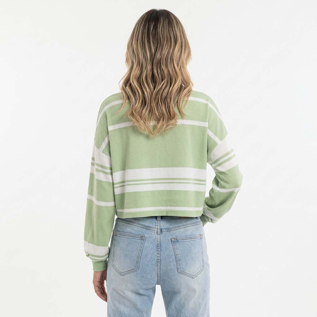 Sudadera Rayas Corte Holgado