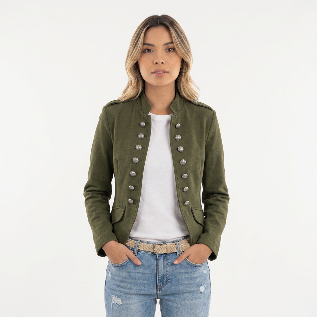 Blazer Cuello Alto Entretiempo
