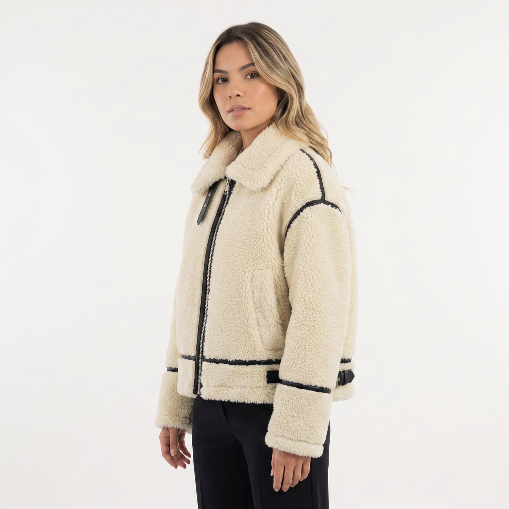 Chaqueta Teddy Elegante