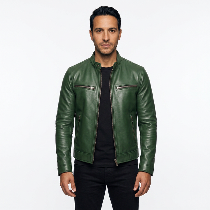Chaqueta Piel Vintage Hombre