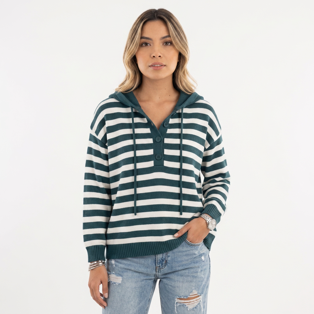 Jersey Capucha Rayas
