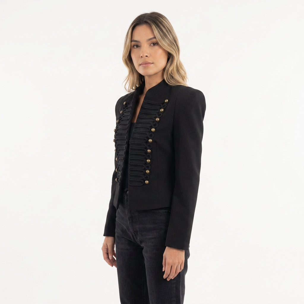 Blazer Corto Militar Tachuelas