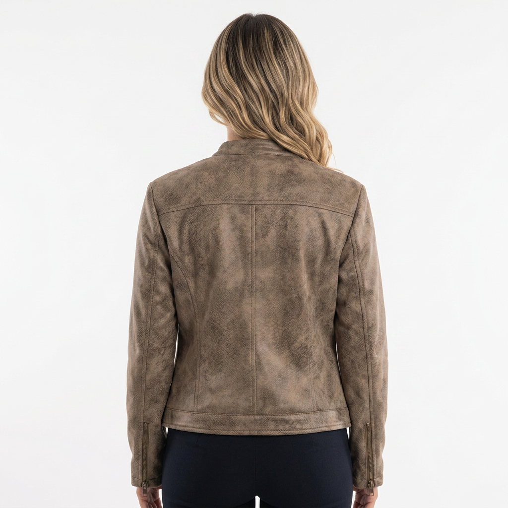 Chaqueta Biker Ante Mujer