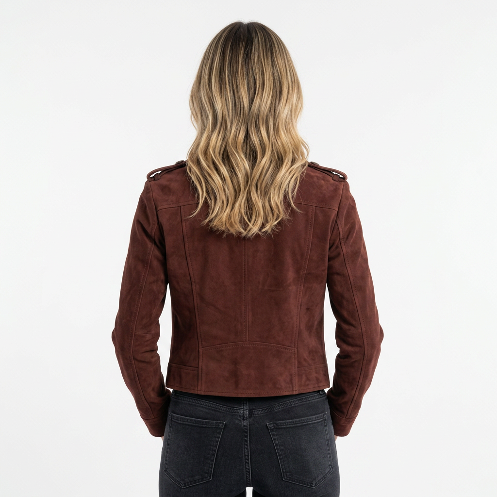 Chaqueta Ante Corta Retro