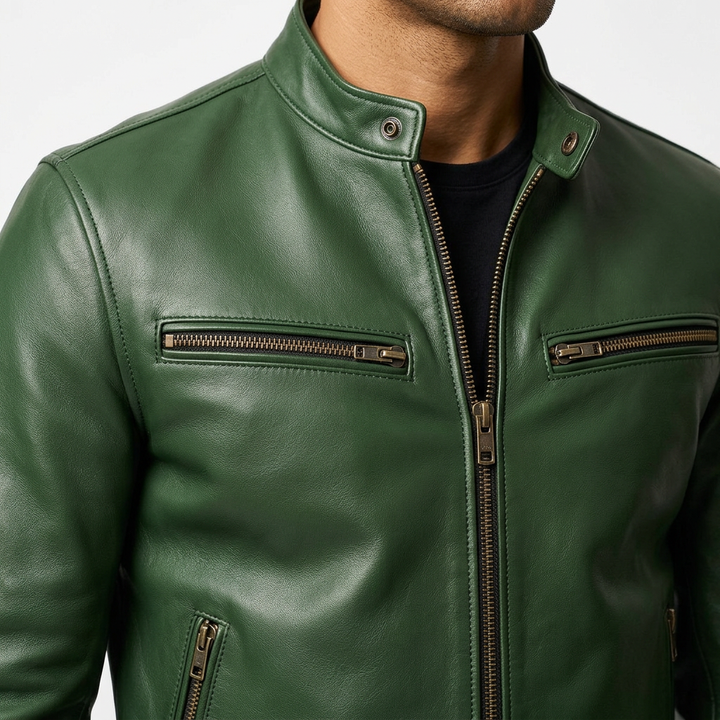 Chaqueta Piel Vintage Hombre