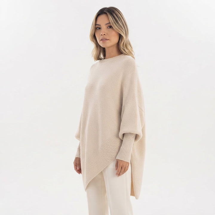 Jersey Oversize Dobladillo Asimétrico