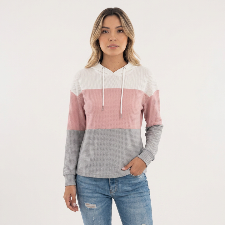 Sudadera Casual Bloques Color