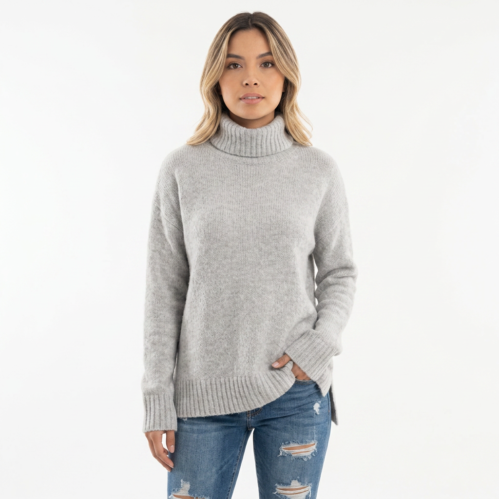 Jersey Cuello Alto Elegante