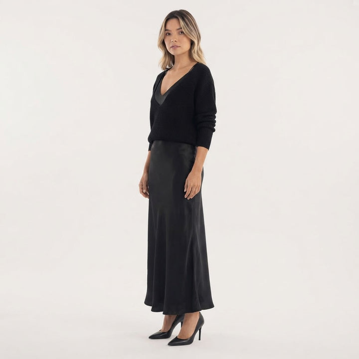 Vestido Midi con Jersey