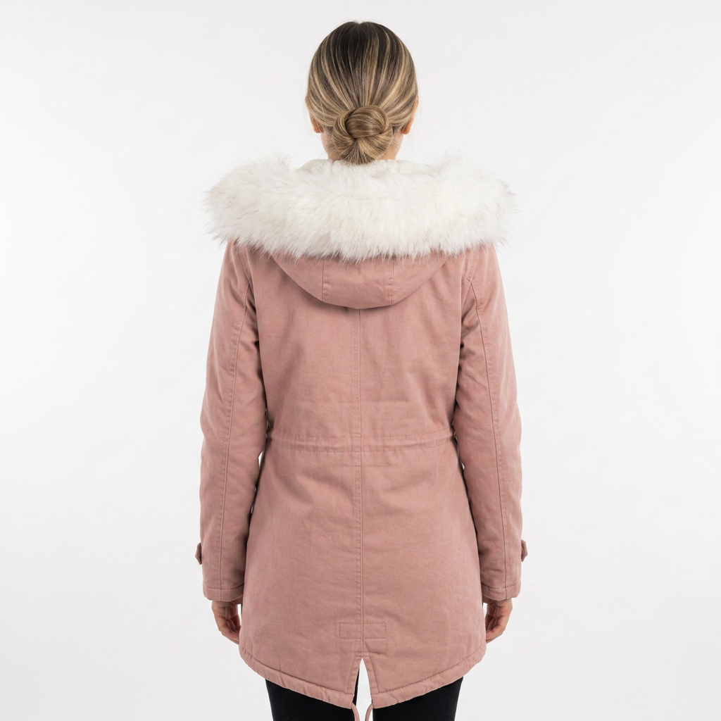 Chaqueta Invierno Capucha Botones