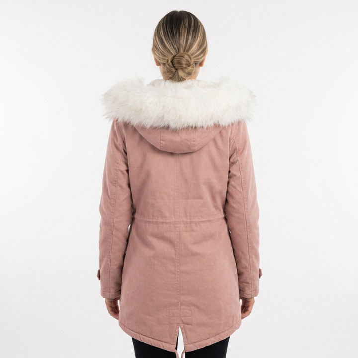 Chaqueta Invierno Capucha Botones