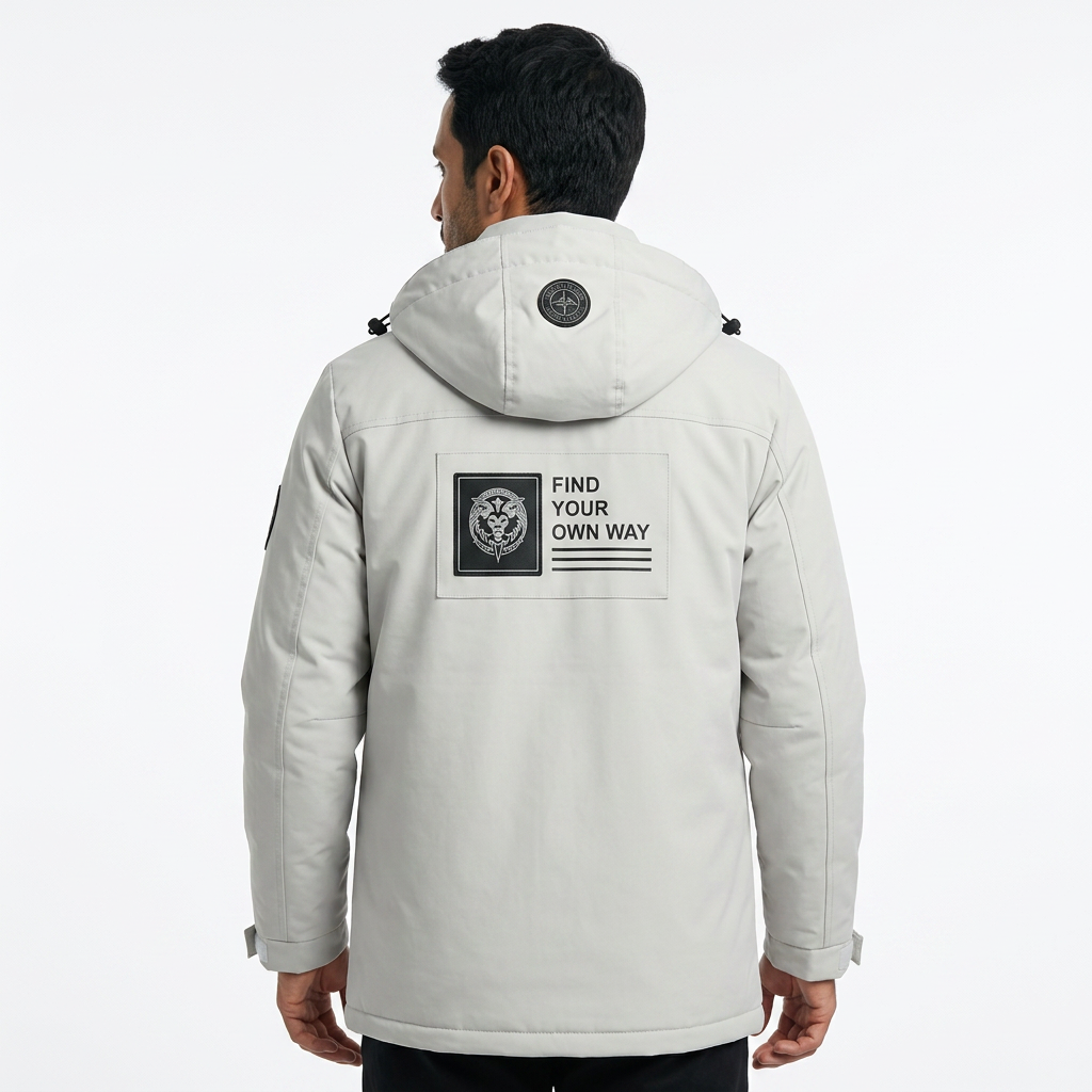 Chaqueta Impermeable Capucha Hombre