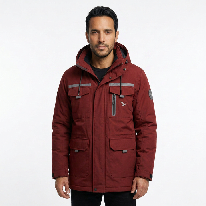 Chaqueta Impermeable Capucha Hombre