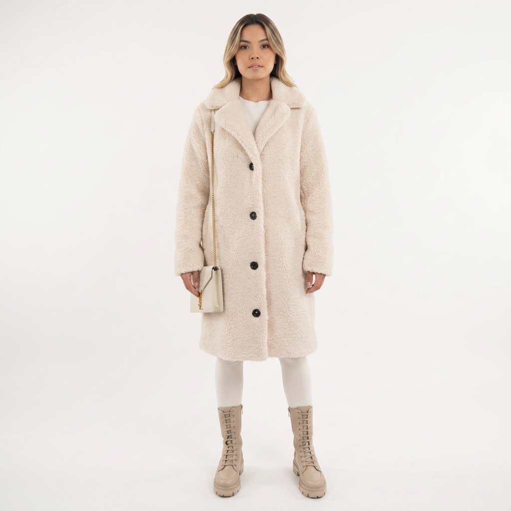 Abrigo Largo Elegante Invierno
