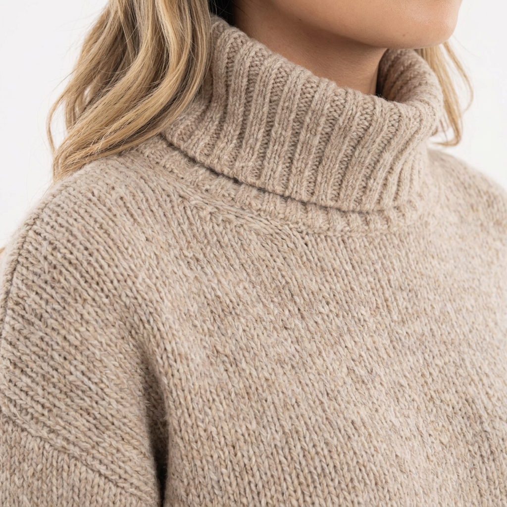 Jersey Cuello Alto Elegante