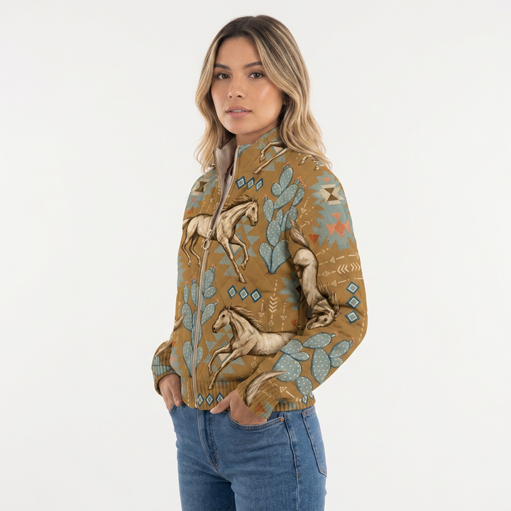 Chaqueta Cuello Alto Forro Polar