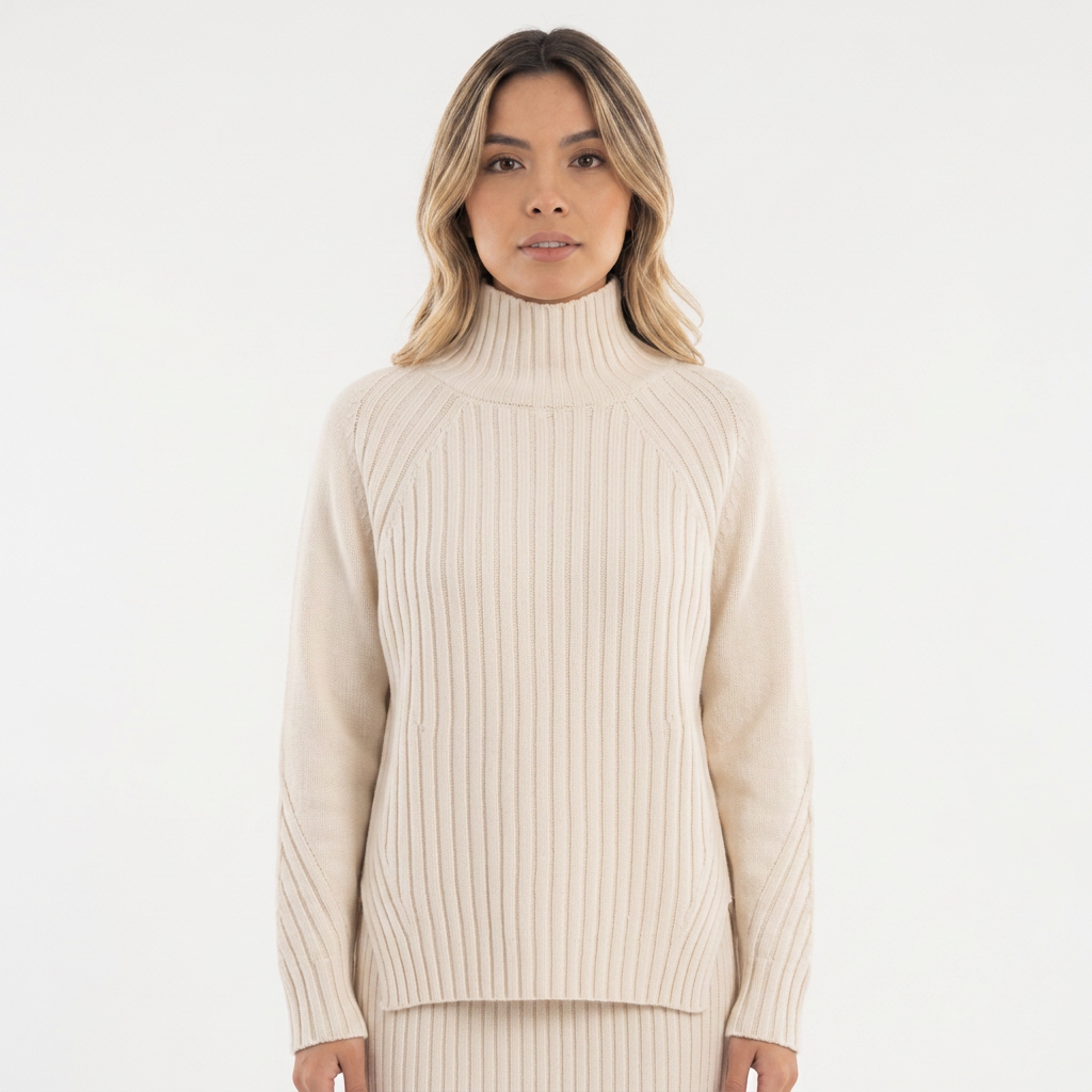 Jersey Cuello Alto Lana Merina
