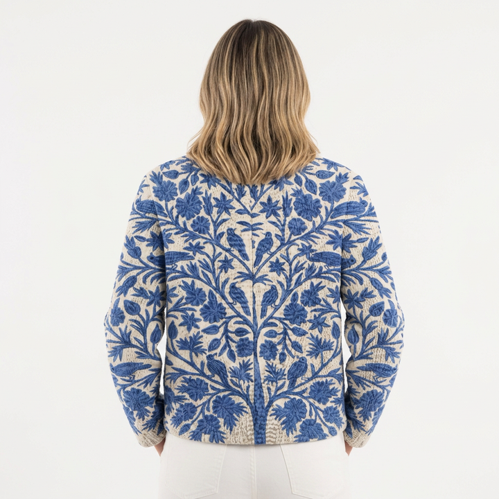 Cárdigan Bordado Floral Botones