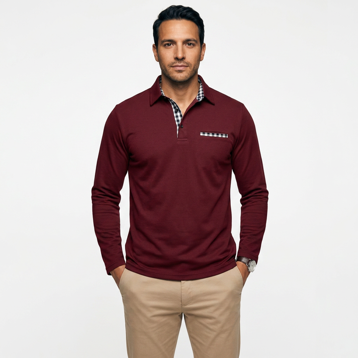 Polo Casual Manga Larga