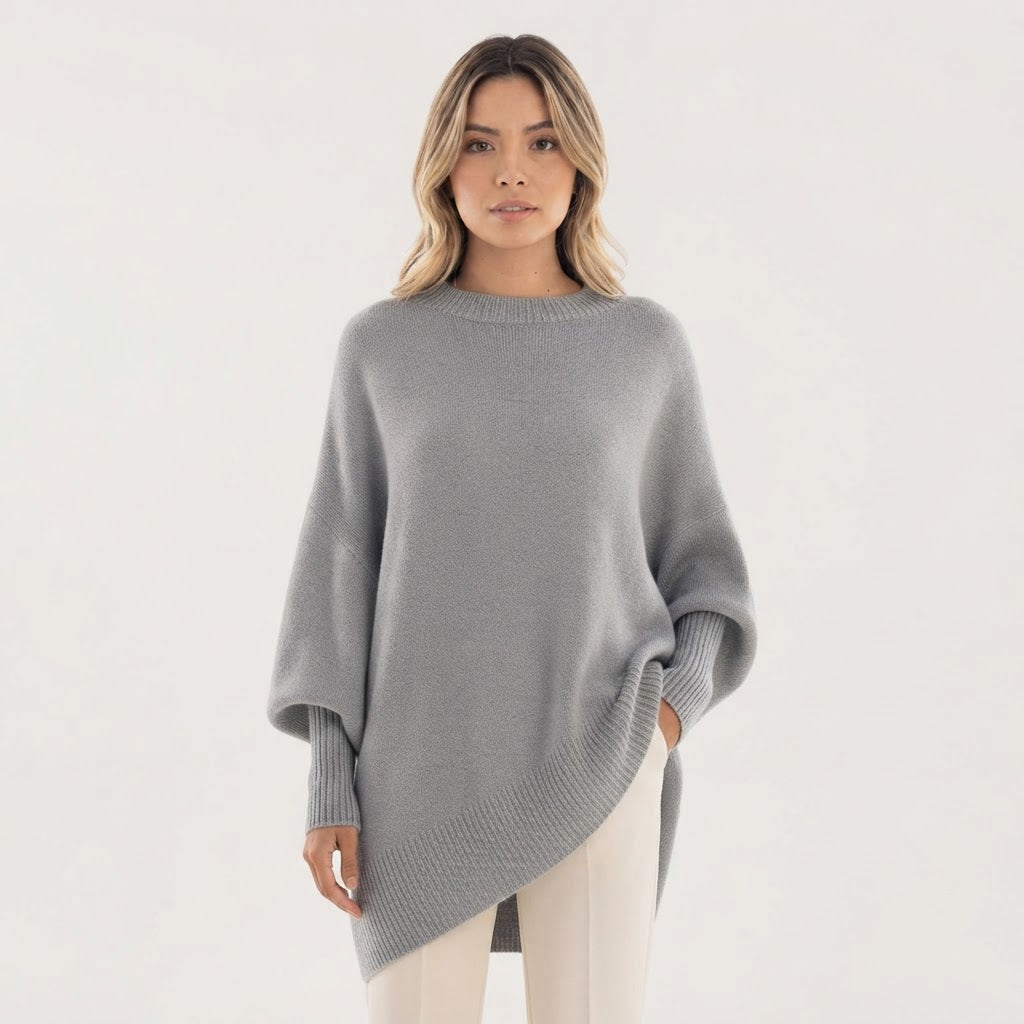 Jersey Oversize Dobladillo Asimétrico