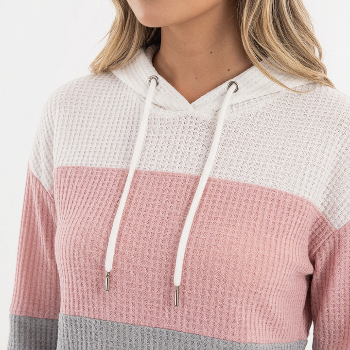 Sudadera Casual Bloques Color