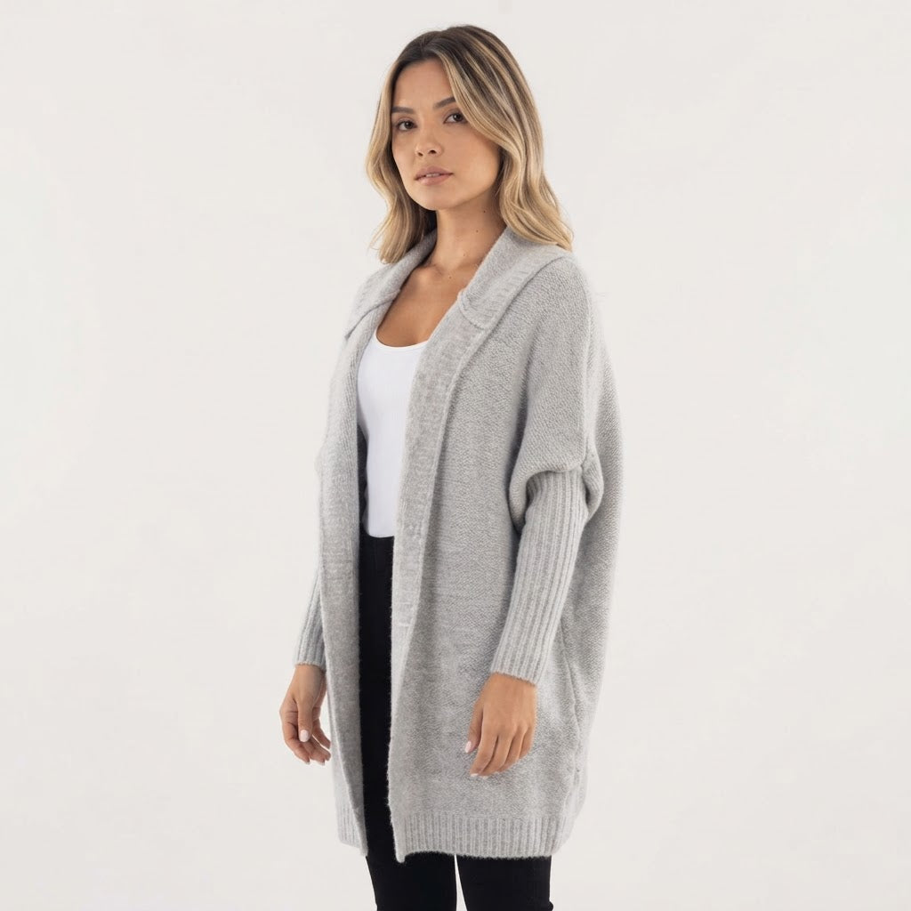Cárdigan Boxy Oversize Capucha