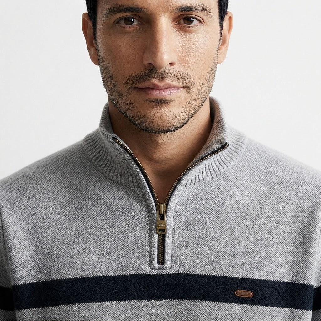 Jersey Media Cremallera Hombre