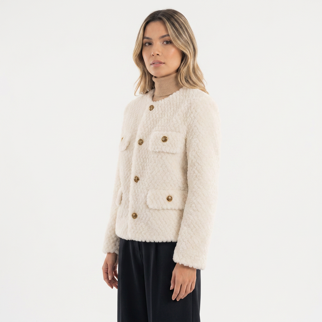 Chaqueta Shearling Borrego Sintético