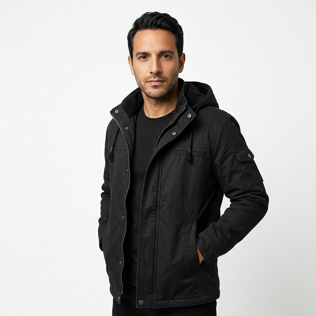 Chaqueta Capucha Forro Polar