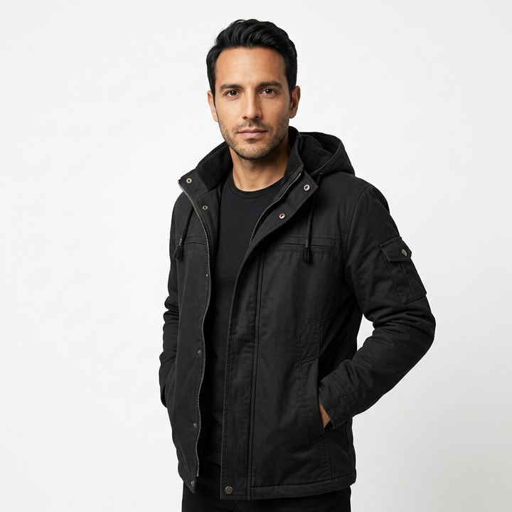 Chaqueta Capucha Forro Polar