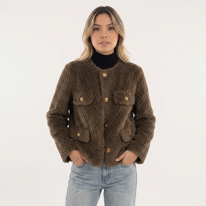 Chaqueta Shearling Borrego Sintético