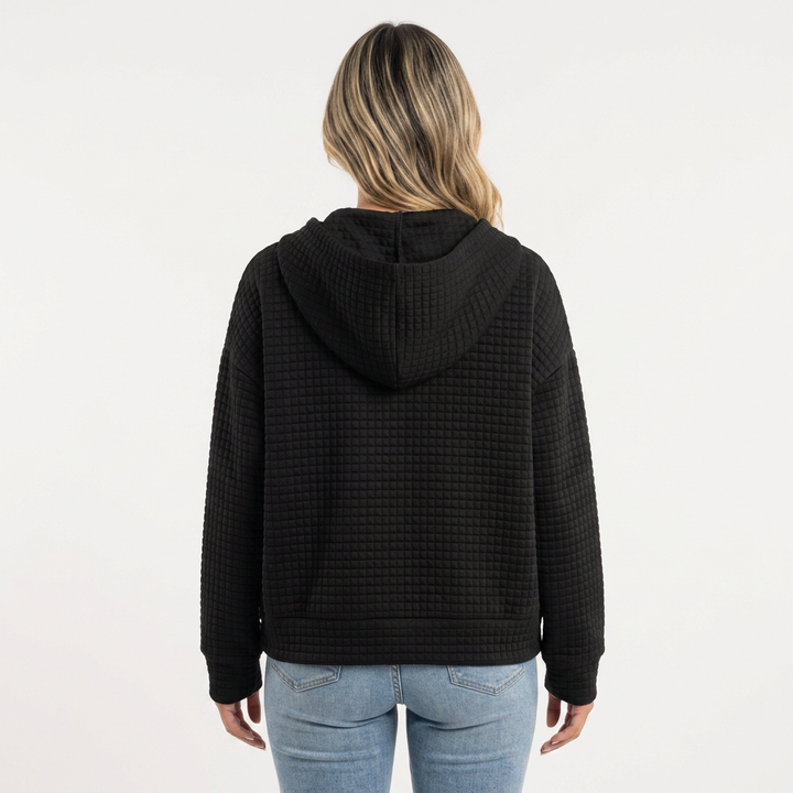 Chaqueta Capucha Material Estructurado