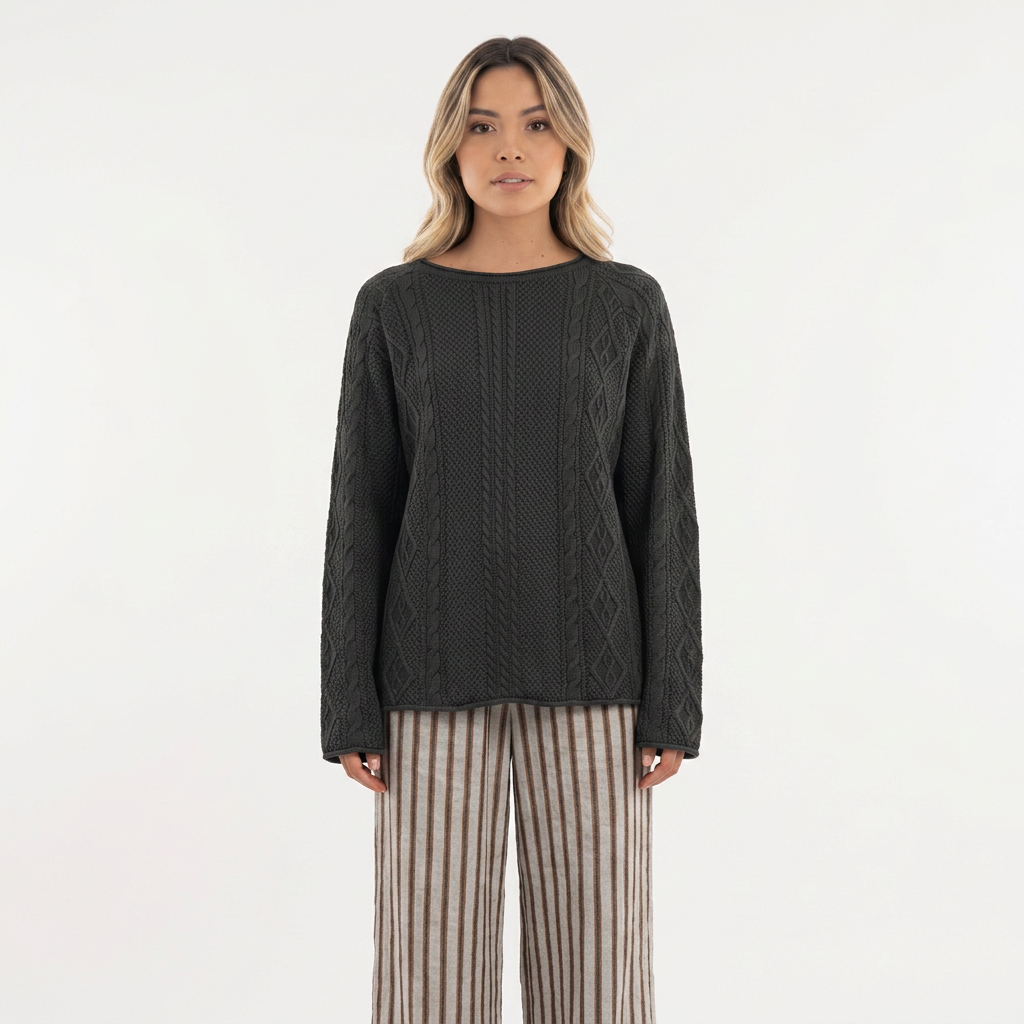Jersey Punto Trenzado Casual