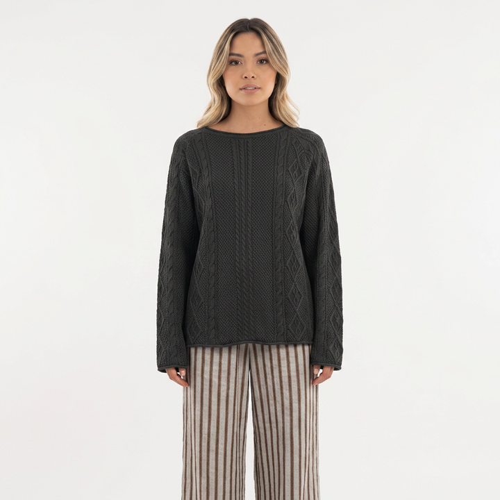 Jersey Punto Trenzado Casual