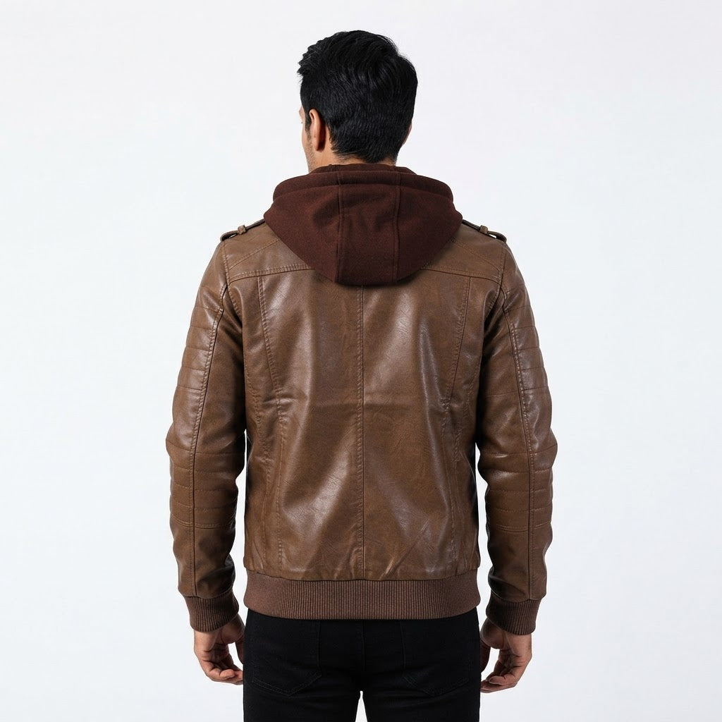 Chaqueta Motera Piel Premium