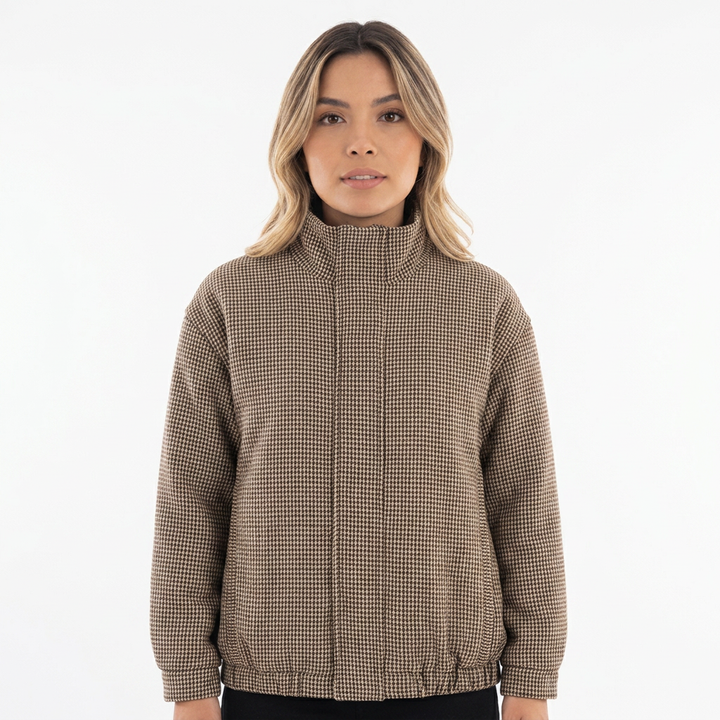 Chaqueta Piloto Cuadros Mujer