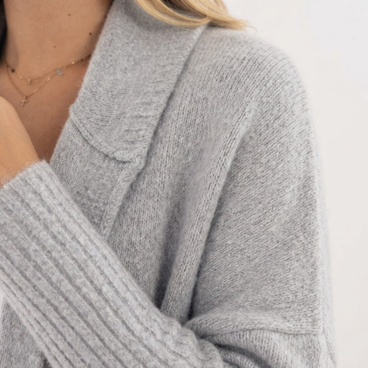 Cárdigan Boxy Oversize Capucha